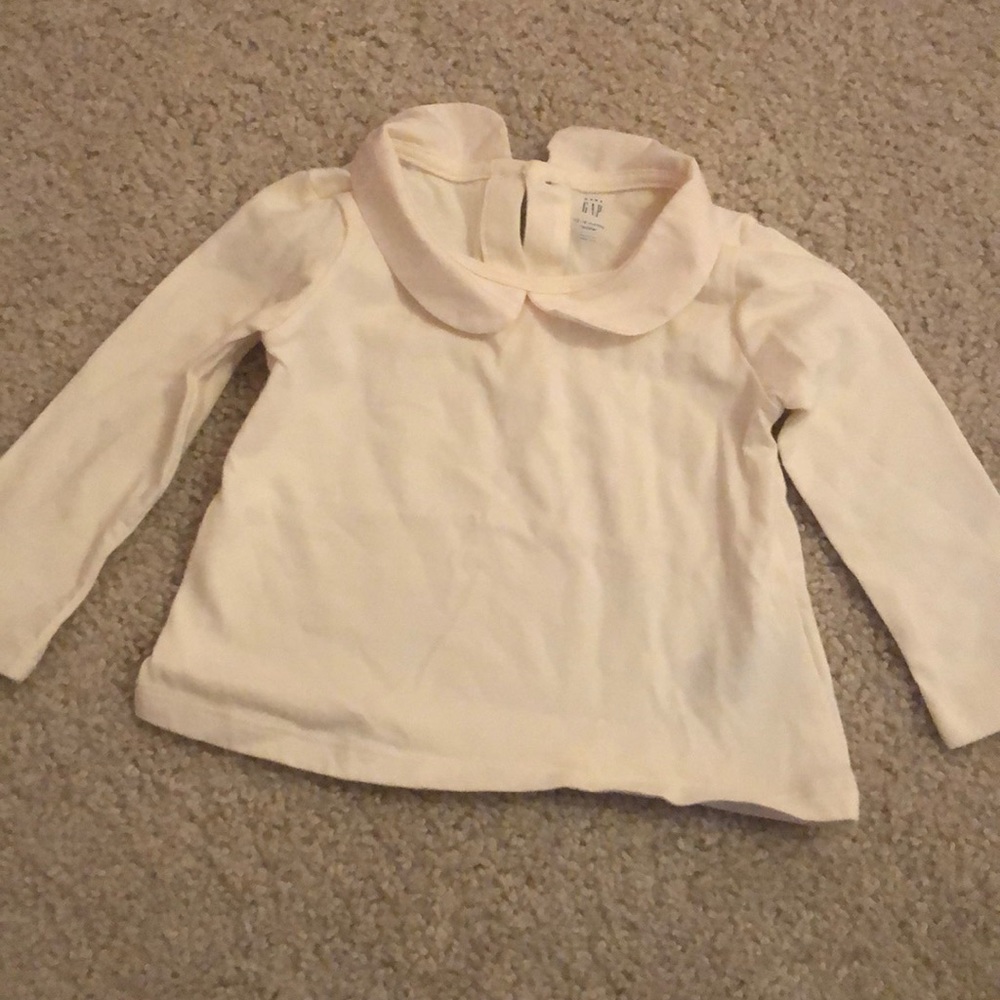 Baby gap colar cream colored shirt